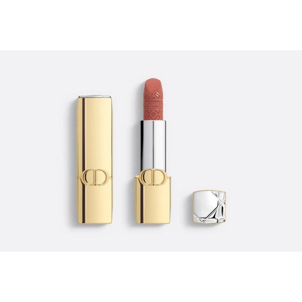 Limited Edition Dior Rouge Holiday 2024 Lipstick - Rose Bavarde